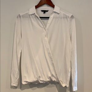 Banana Republic Small white wrap top
